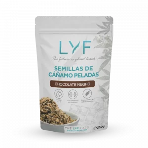 Semillas de Cáñamo Peladas con Chocolate Negro LYF (250g)