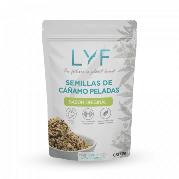 Semillas de Cáñamo Peladas LYF - Sabor Original (250g)