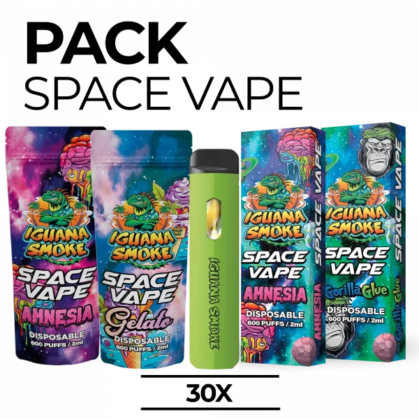 Pack 30 Vapes de E8H, STV o 10OH - Space Vape 2ml