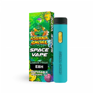 Caja más vaper azul lemon haze E8H 2ml dcha