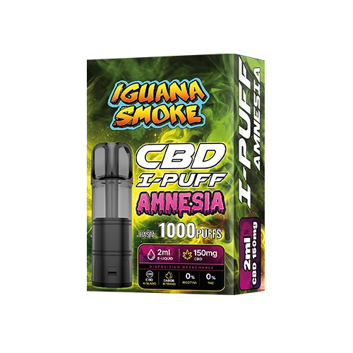 CBD I-PUFF Amnesia - Cartucho CBD Isolate 150mg - Imagen 2