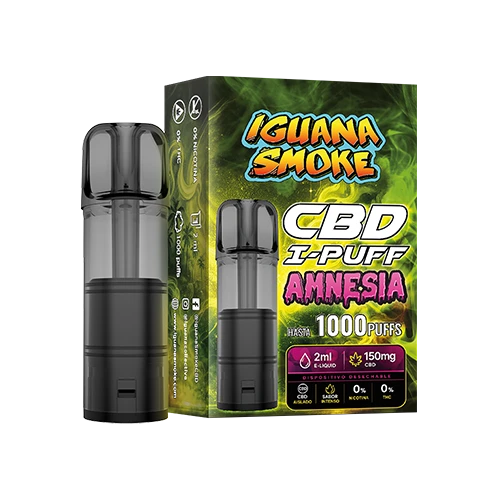CBD I-PUFF Amnesia - Cartucho CBD Isolate 150mg - Imagen 4