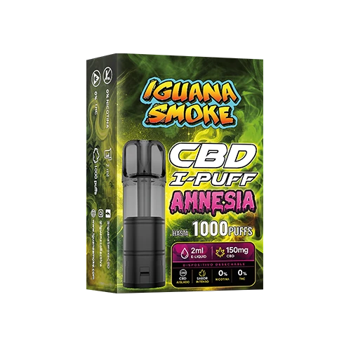 CBD I-PUFF Amnesia - Cartucho CBD Isolate 150mg - Imagen 3