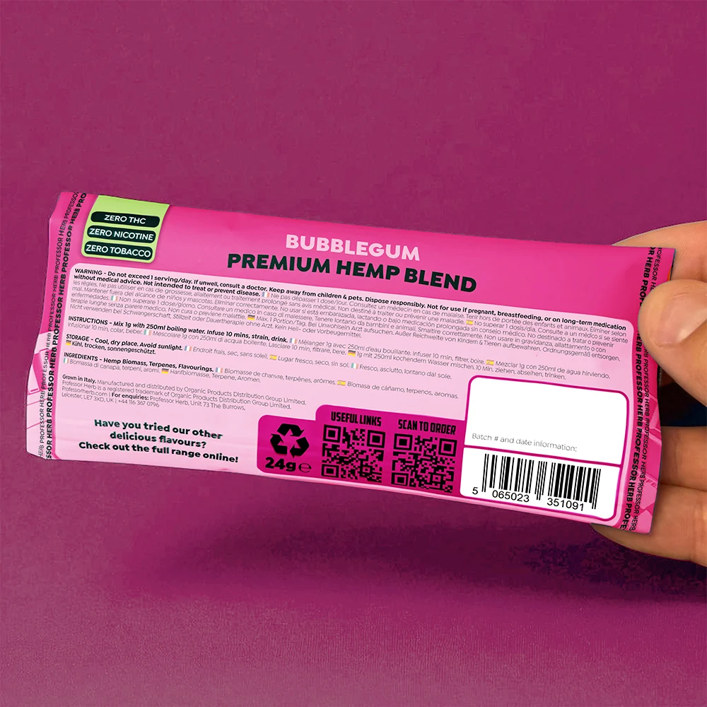 Professor herb hemp blend 24g Bubblegum