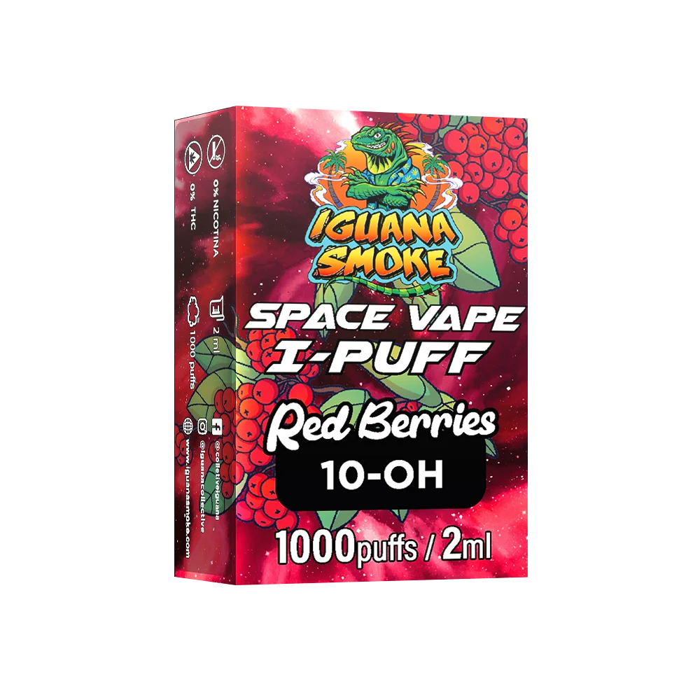 Space Vape I-PUFF red berries 10oh izq