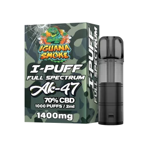 CBD I-PUFF Ak-47 dcha con cápsula